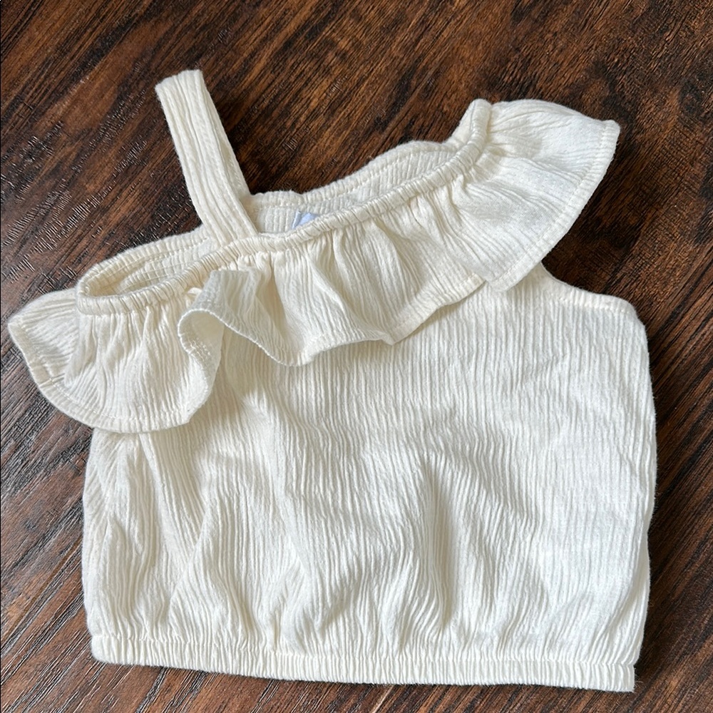 Old Navy size 3-6 months Ruffled One-Shoulder Top
